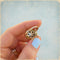 Bague 51.5 Bague vintage - Saphirs Troïdia et diamants en or rose et or blanc 18K 58 Facettes 1780