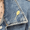 Aiguille en forme de raquette en or jaune avec diamant 58 Facettes BR946