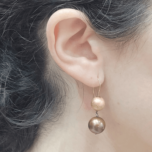 Boucles d'oreilles Boucles d'oreilles - Perles en or rose 18k 58 Facettes T288