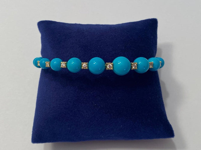 Bracelet Chantecler Cherie - Bracelet en or jaune, diamants et turquoise 58 Facettes AZ-GAD-CH42326