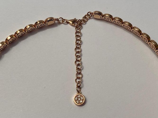 Collier Chantecler Paillettes - Collier ras-du-cou en or rose 18K et diamants 58 Facettes AZ-GAD-CH41774