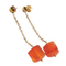 Boucles d'oreilles Boucles d'oreilles - Cornalines en or jaune 18 carats 58 Facettes T230