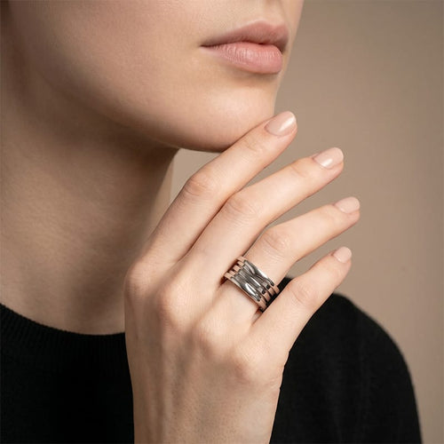 Bague 52 Bague Bulgari B.Zero 1 Or blanc 58 Facettes OC-61900040