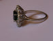 Bague 56.5 Bague marguerite saphir et diamants en or blanc 58 Facettes 611