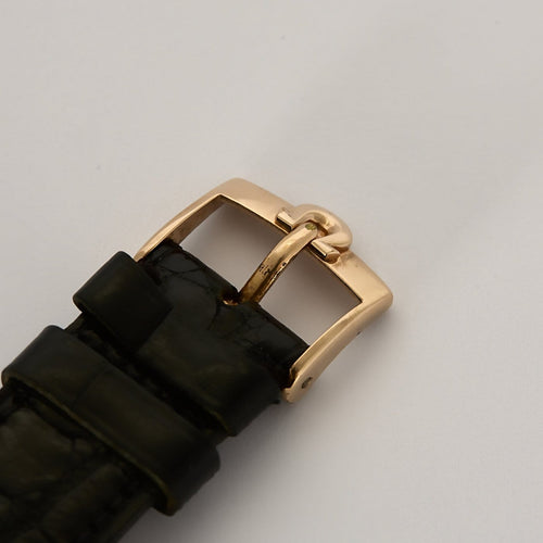 Montre Omega - Montre ronde en or rose 18K, cadran blanc nacré, calibre 552 58 Facettes A1172