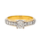 Bague 54 Bague Or jaune, Or blanc Diamant 58 Facettes 4084162CN