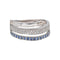 Bague 51 Bague  Bandeau  Or blanc Diamant, Saphir 58 Facettes 4870287CN