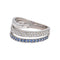 Bague 51 Bague  Bandeau  Or blanc Diamant, Saphir 58 Facettes 4870287CN