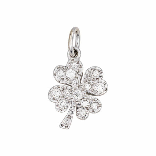 Pendentif Dodo Pomellato Pendentif Trèfle Or blanc Diamant 58 Facettes 5275579RV