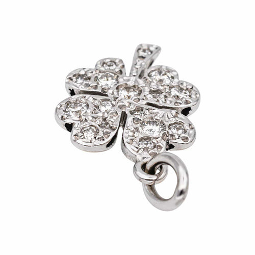 Pendentif Dodo Pomellato Pendentif Trèfle Or blanc Diamant 58 Facettes 5275579RV