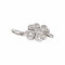 Pendentif Dodo Pomellato Pendentif Trèfle Or blanc Diamant 58 Facettes 5275579RV