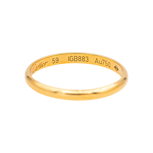 Bague 59 Cartier Bague Alliance 1895 Or jaune 58 Facettes 5150729CN