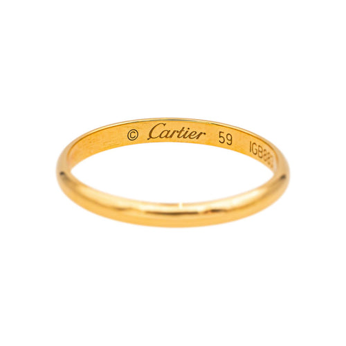 Bague 59 Cartier Bague Alliance 1895 Or jaune 58 Facettes 5150729CN