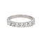 Bague 54 Bague Demi-alliance Or blanc Diamant 58 Facettes 5216265CN
