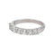 Bague 54 Bague Demi-alliance Or blanc Diamant 58 Facettes 5216265CN