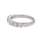 Bague 54 Bague Demi-alliance Or blanc Diamant 58 Facettes 5216265CN