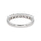 Bague 54 Bague Demi-alliance Or blanc Diamant 58 Facettes 5216265CN