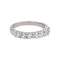 Bague 54 Bague Demi-alliance Or blanc Diamant 58 Facettes 5216265CN