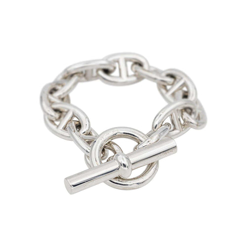 Bracelet Hermès Bracelet Chaîne d'ancre Argent 58 Facettes 5281133CN