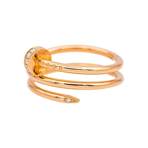 Bague 55 Cartier Bague Juste un clou Or rose Diamant 58 Facettes 5422029RV