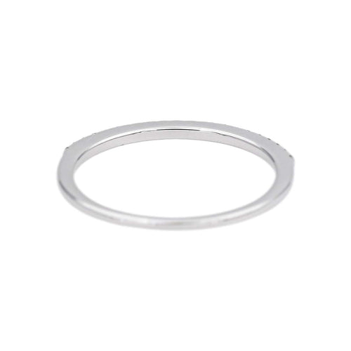 Bague 52 Bague  Demi-alliance  Or blanc Diamant 58 Facettes 4958837CN