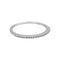 Bague 52 Bague  Demi-alliance  Or blanc Diamant 58 Facettes 4958837CN