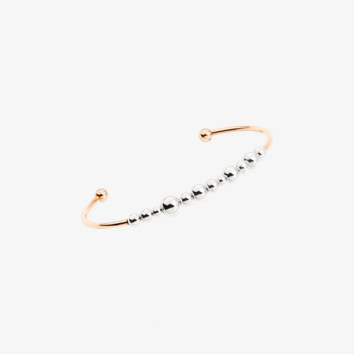 Bracelet DODO Bollicine - Bracelet manchette en or rose 9K et argent 925 58 Facettes UKA000019SO