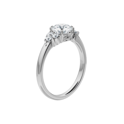 Bague 54 RINIA - Bague en or blanc 18 ct et diamant de laboratoire 58 Facettes UKD364786MM