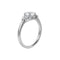 Bague 54 RINIA - Bague en or blanc 18 ct et diamant de laboratoire 58 Facettes UKD364786MM