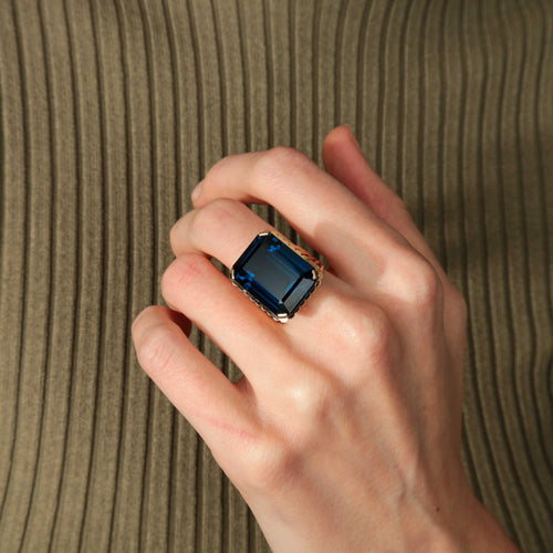 Bague 52 Bague en or jaune et spinelle 58 Facettes BO/220115