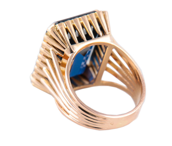 Bague 52 Bague en or jaune et spinelle 58 Facettes BO/220115