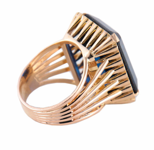 Bague 52 Bague en or jaune et spinelle 58 Facettes BO/220115