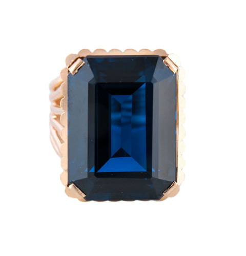 Bague 52 Bague en or jaune et spinelle 58 Facettes BO/220115
