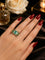 Bague 59 Green Splendor - Bague en or jaune 18k avec émeraudes colombiennes et diamants 58 Facettes 50448