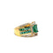 Bague 59 Green Splendor - Bague en or jaune 18k avec émeraudes colombiennes et diamants 58 Facettes 50448