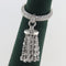 Pendentif Bague - Pendentif en or blanc 18 ct et diamants 58 Facettes G3925