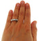 Bague 56 Bague alliance vintage - Or blanc 18 ct et cinq diamants 2,10 ct 58 Facettes G3921