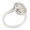 Bague 55 Guidetti - Bague en or blanc avec diamant ovale 1,51 ct et diamants 58 Facettes G3918