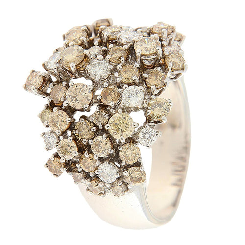 Bague 55 Bague - Diamants taille brillant en or blanc 18 kt 58 Facettes G3910