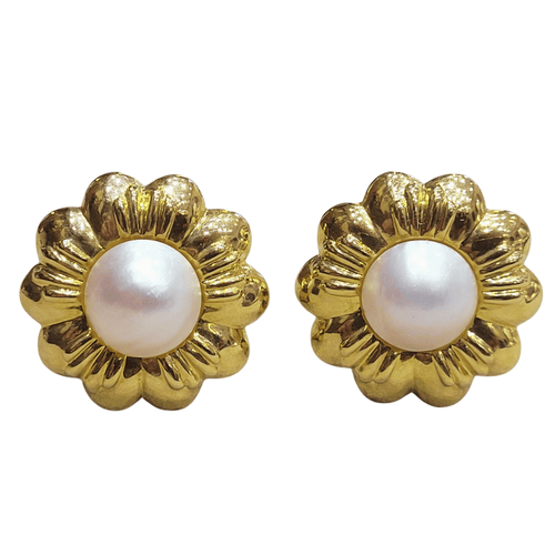 Boucles d'oreilles Boucles d'oreilles en perles et or 18k 58 Facettes PE213