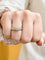 Bague 56 Solitaire - Bague en or blanc 18 carats et diamants naturels 58 Facettes 90291-ac11996