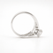 Bague 56 Solitaire - Bague en or blanc 18 carats et diamants naturels 58 Facettes 90291-ac11996