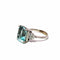 Bague 54 Bague - Aigue-marine 6,0 ct en or blanc 18k et diamants 58 Facettes 50452