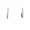 Boucles d'oreilles Paire de petites créoles en or blanc, diamants. 58 Facettes 34970