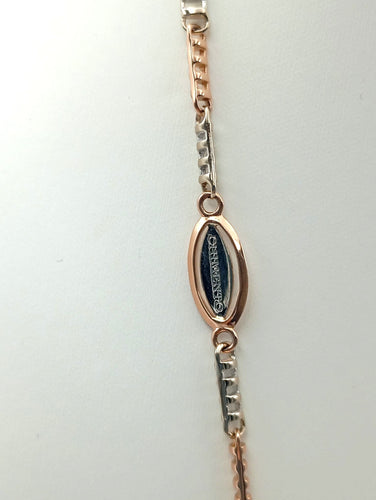 Collier Collier Chimento en or rose et blanc 58 Facettes 22874