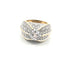 Bague 52 Bague rétro - Diamants en or jaune 18 ct 58 Facettes 294/26 D