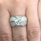 Bague 52 Bague rétro - Diamants en or jaune 18 ct 58 Facettes 294/26 D
