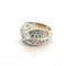 Bague 52 Bague rétro - Diamants en or jaune 18 ct 58 Facettes 294/26 D
