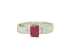 Bague 53 Bague en or blanc, rubis 1,30 ct et diamants 0,74 ct 58 Facettes 33747