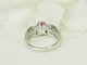 Bague 53 Bague en or blanc 18 carats avec rubis 1,30 ct et diamants 0,74 ct 58 Facettes 33747
